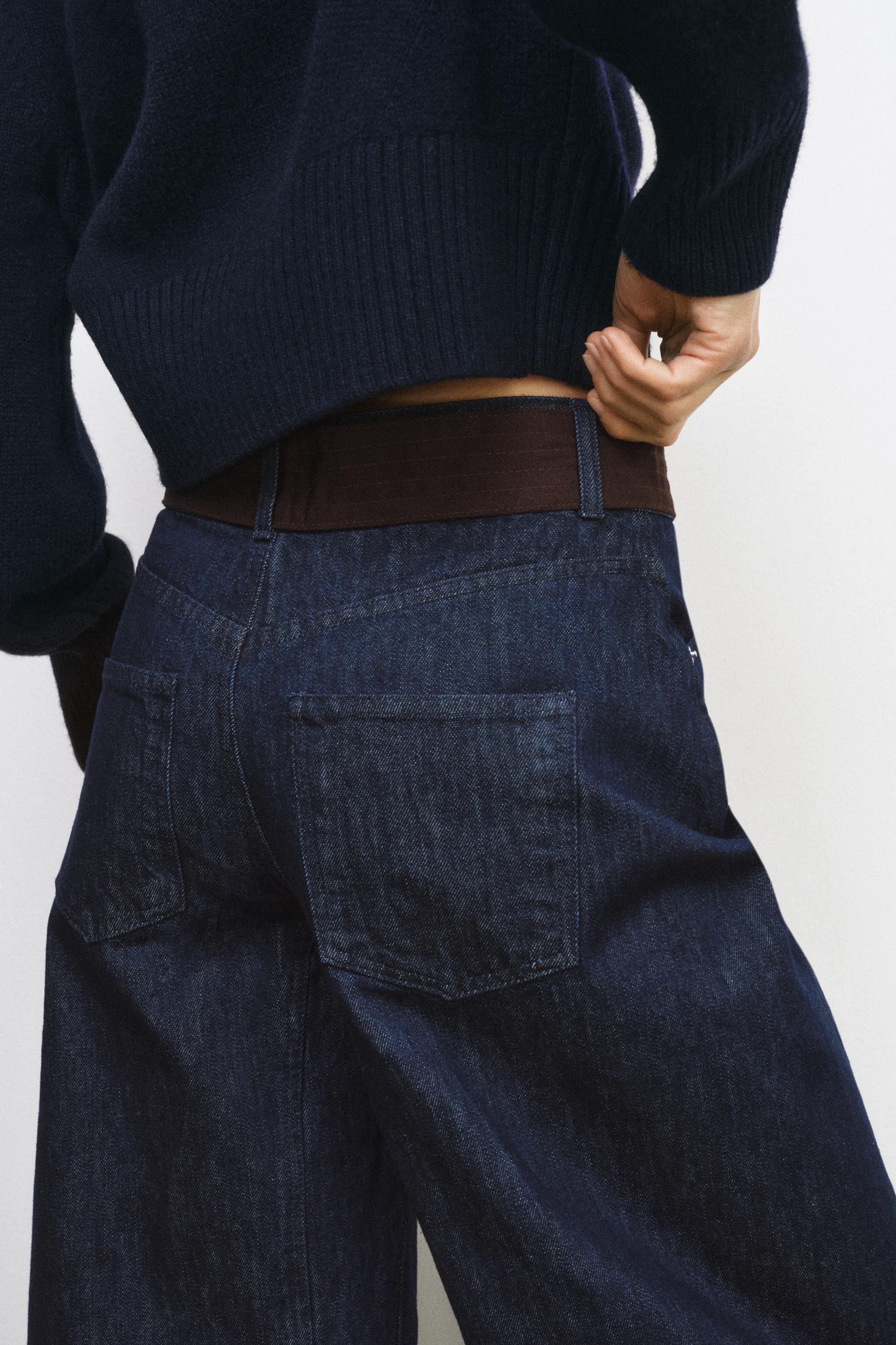 JEAN ZW COLLECTION BARREL AVEC CEINTURE